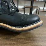 UNITYPUREMAX™ Men’s Handcrafted Italian Cowhide Goodyear-Welted Motorcycle Boots – Lace-Up Ankle Boots