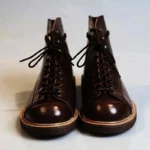Genuine Cow Leather Vintage Leather Motorcycle Boots | Handmade Winter Work Ankle Boots 1