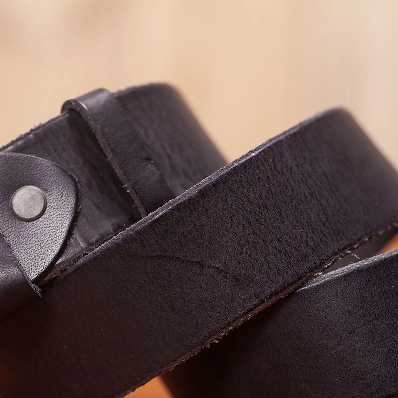 HeritageCraft™ Retro Men Genuine Leather Belt – 3.8cm Wide Cowskin Strap with Classic Metal Pin Buckle 4