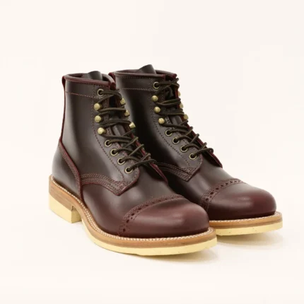Men’s Handmade Retro Moc Toe Monkey Boots – Goodyear-Welted Leather Motorcycle Boots 20
