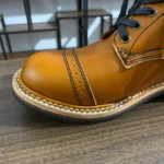 UNITYPUREMAX™ Men’s Handcrafted Italian Cowhide Goodyear-Welted Motorcycle Boots – Lace-Up Ankle Boots