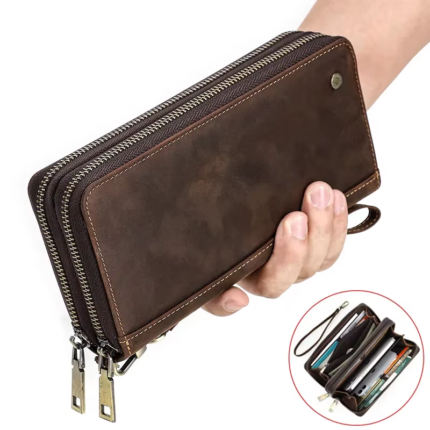 HeritageCraft™ Genuine Leather Men Clutch Wallet