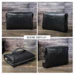 Men Password Clutch Wallet - Genuine Leather PowerLock™ 3
