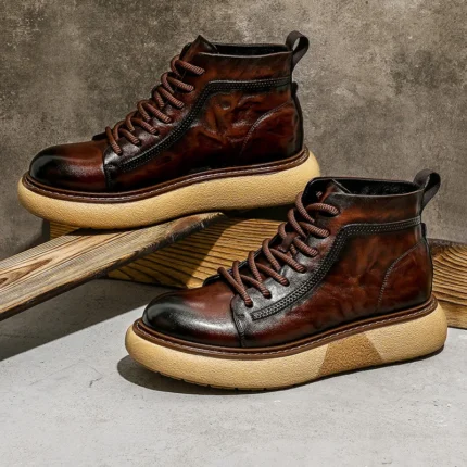IronStride™ Genuine Leather Winter Work Boots 5