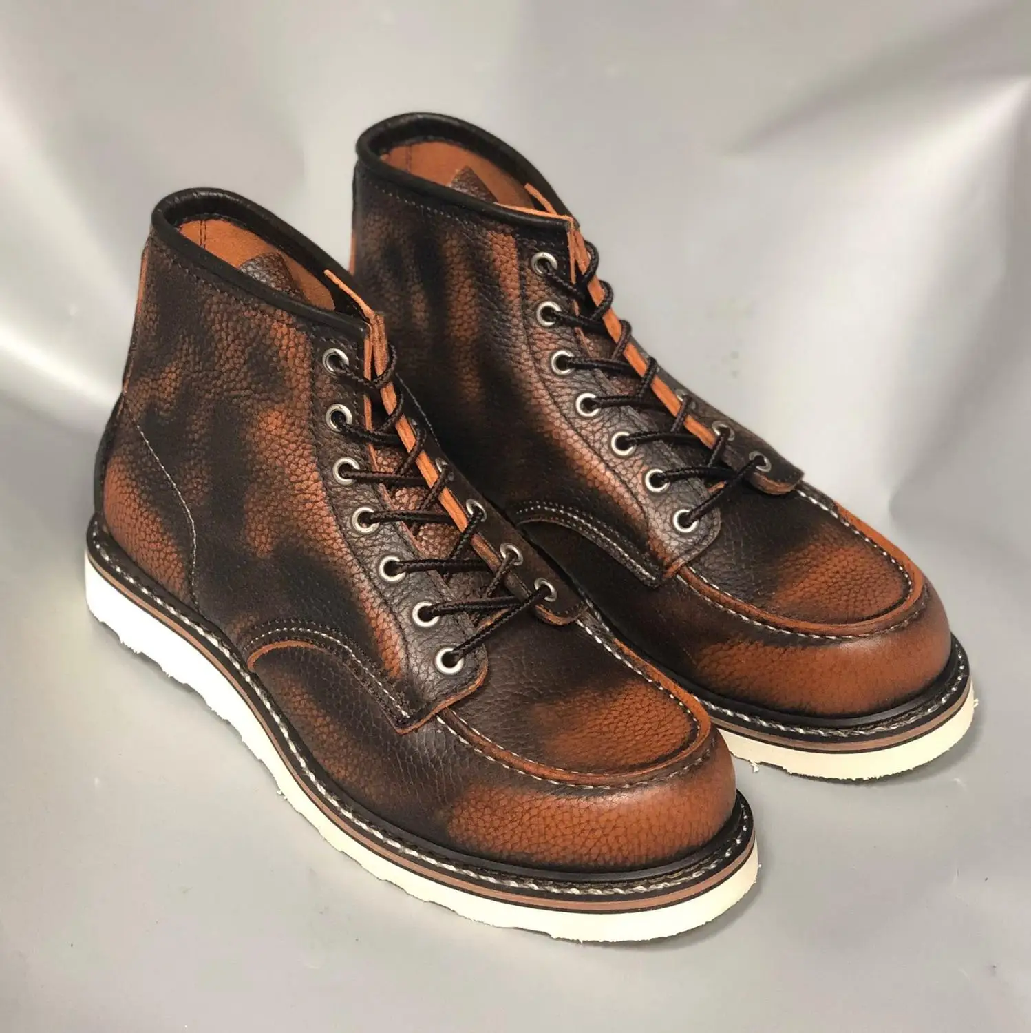 Genuine Italian Cow Leather Handmade Rider Boots 4