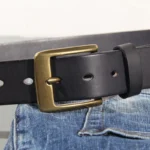 IronHeritage™ Vintage Handmade Cowhide Belt for Men – 3.8cm Retro Copper Buckle Cinturón Gótico for Jeans & Casual Wear 4