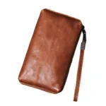 CarryCraft™ Men’s Top-Layer Genuine Leather Clutch – Large Capacity Soft Handbag & Mobile Wallet 4