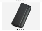BellaGuard™ RFID-Blocking Lichee Cowhide Long Wallet 19