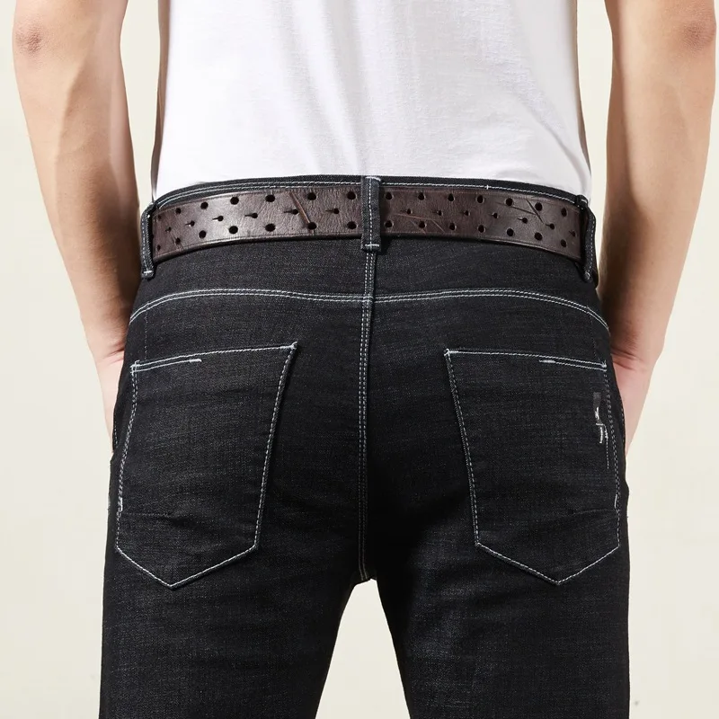 IronRidge™ 3.8CM Double Pin Buckle Belt – 100% Pure Cowhide Leather Men’s Luxury Thick Jeans Waistband 5