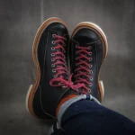 UNITYPUREMAX™ Men’s Handmade Retro Moc Toe Monkey Boots – Goodyear-Welted Leather Motorcycle-Style Boots