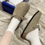CorkEase™ Unisex Slip-On Leather Cork Sandals 4