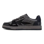 Top 7 Stylish Men’s Low-Top Sneakers | Black Patchwork Skate Shoes for Autumn 6