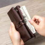 VaultCraft™ Men’s Genuine Leather Clutch Wallet – Vintage Long Zipper Purse with Card Holder & Phone Pocket 4