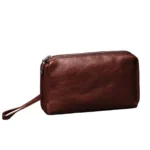 CarryCraft™ Men’s Top-Layer Genuine Leather Clutch – Large Capacity Soft Handbag & Mobile Wallet 5