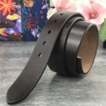 StrapSavvy™ 3.8cm Retro Genuine Leather Belt Strap – 95–130cm Men’s Cowhide Belt (Buckle Not Included) 4