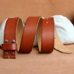 VintaStrap™ Italian Vintage Embossed Full-Grain Leather Belt Strap – 3.8 cm Wide for 29″–42″ Waists (Buckle Not Included) 3