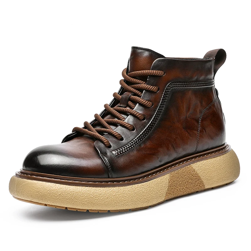 IronStride™ Genuine Leather Winter Work Boots - Image 6