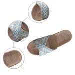 SummerChic™ Fruit-Print Canvas Indoor Heel Slippers - 8 cm cork-heel indoor slippers 5