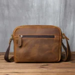 Ultimate 9″ UrbanRider™ Retro Cowhide Messenger Bag – Top-Layer Leather 1