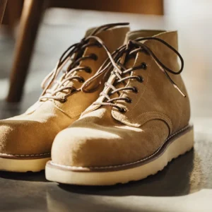 Men's 9111 Tooling Ankle Boots – Vintage Cow Suede Lace-Up Motorcycle Desert Boots for Autumn & Winter 1