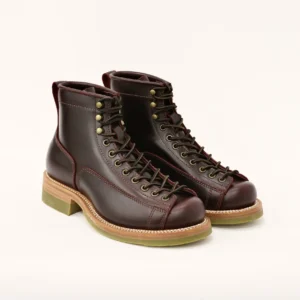 Men’s Handmade Retro Moc Toe Monkey Boots – Goodyear-Welted Leather Motorcycle Boots 16