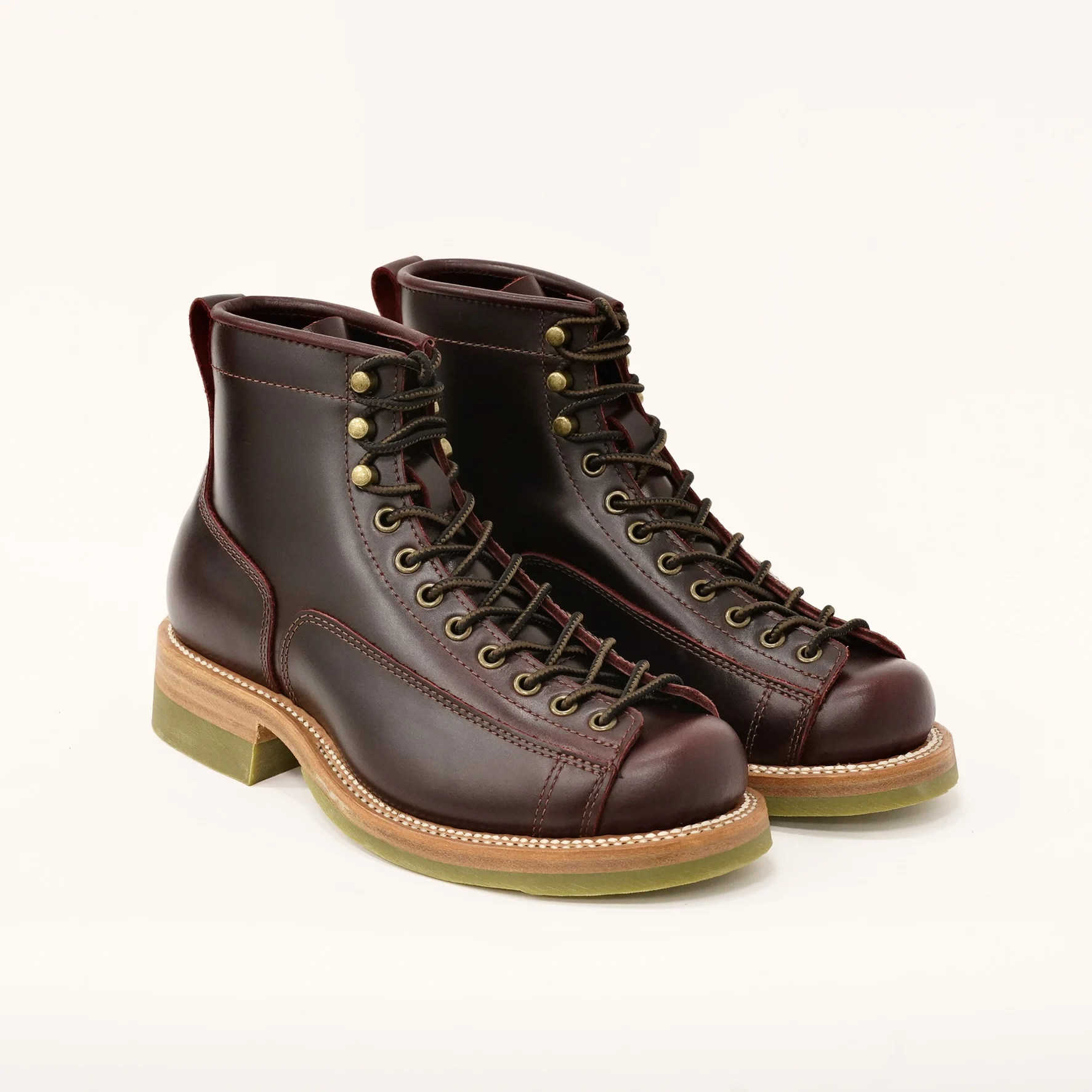 Men’s Handmade Retro Moc Toe Monkey Boots – Goodyear-Welted Leather Motorcycle Boots 16