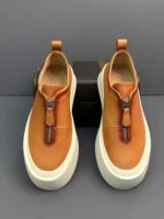 UrbanRise™ Zipper Platform Loafers – Men’s Vintage Leather Skate-Style Sneakers 3