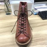 Men’s Handmade Cowhide Leather Motorcycle Boots – Ankle High, Retro Style, Waterproof, Steel Sole 3