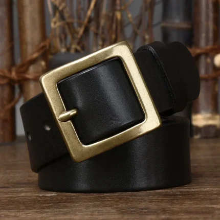 Premium Pure Cowskin Belt - 3.8 cm VeroLux™ Genuine Leather Belt 2
