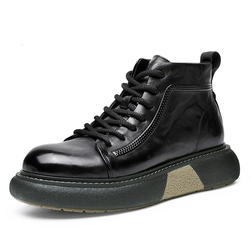 IronStride™ Genuine Leather Winter Work Boots - Image 7
