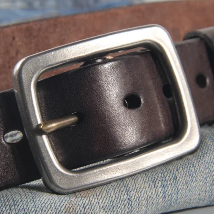 Ultimate 3.8 cm BoldEdge™ Retro Solid Cowhide Belt – Bold Men’s Luxury Strap 2