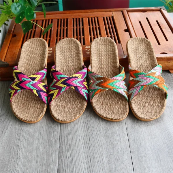 Linen Breeze™: 5 Unbeatable Perks of Unisex Hemp Summer Slippers 2