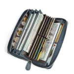 BellaGuard™ RFID-Blocking Lichee Cowhide Long Wallet 5