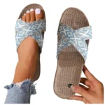 SummerChic™ Fruit-Print Canvas Indoor Heel Slippers - 8 cm cork-heel indoor slippers 13