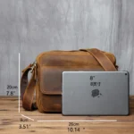 Ultimate 9″ UrbanRider™ Retro Cowhide Messenger Bag – Top-Layer Leather 5