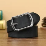 StratoForm™ 3.8CM Men's First Layer Genuine Cowhide Belt – Business & Jeans Steel Buckle Leather Strap 1