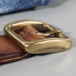 ForgeCraft™ 3.8cm Cowhide Handmade Leather Belt for Men – Retro Copper Buckle Soft Jeans Belt 4