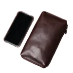 CarryCraft™ Men’s Top-Layer Genuine Leather Clutch – Large Capacity Soft Handbag & Mobile Wallet 3
