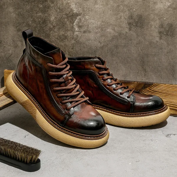 IronStride™ Genuine Leather Winter Work Boots 4