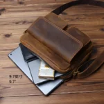 Ultimate 9″ UrbanRider™ Retro Cowhide Messenger Bag – Top-Layer Leather 4