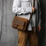 Ultimate 9″ UrbanRider™ Retro Cowhide Messenger Bag – Top-Layer Leather 2