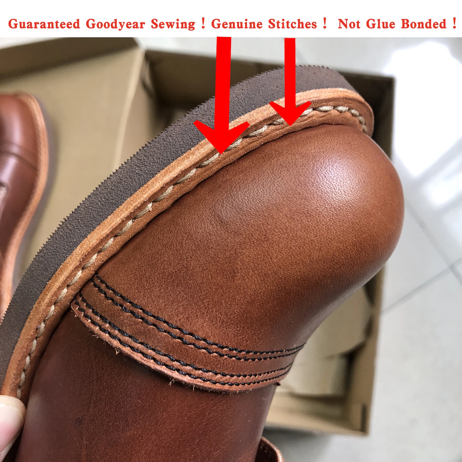 Genuine Leather 8111 Red Punk Heritage Boots – Handmade Cowhide Motorcycle Boots for Men 6