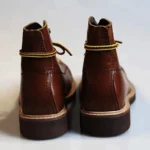 Genuine Cow Leather Vintage Leather Motorcycle Boots | Handmade Winter Work Ankle Boots 5