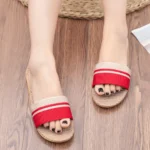 LinoEase™ Women’s Summer Indoor Slippers – Lightweight Anti-Slip Linen Slide Shoes 3
