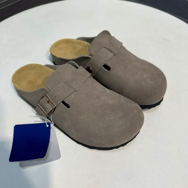 CorkEase™ Unisex Slip-On Leather Cork Sandals 1