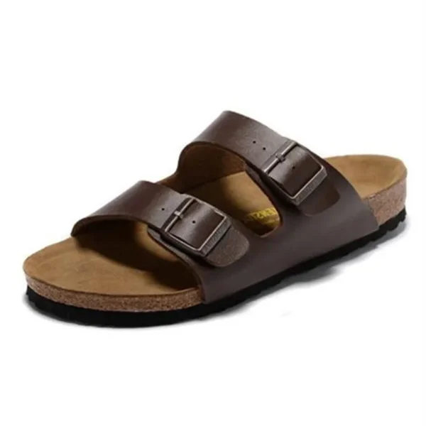 CorkAura™ Unisex Cork Flip-Flops Designer Birks – Luxury Cork & Wood Flip-Flops with Pigskin Insole 15