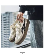 Men’s Casual Retro German Training Shoes - Ultimate German Breathable Skateboard Running Shoes 8