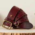 IronRidge™ 3.8CM Double Pin Buckle Belt – 100% Pure Cowhide Leather Men’s Luxury Thick Jeans Waistband 6