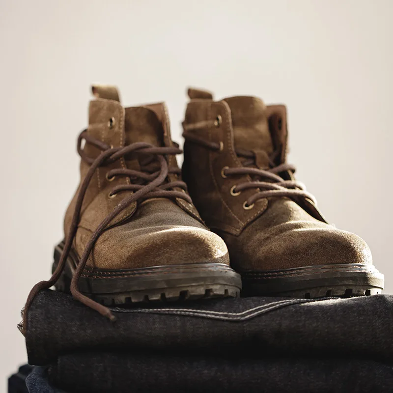 Men’s CrownMark Vintage Fleece Winter Work Boots 3