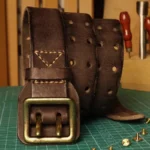 MachoForge⢠Vintage Double-Needle Leather Belt 2